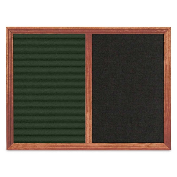 Enclosed Corkboard, 1 Door, 72"x36", 4" Fra